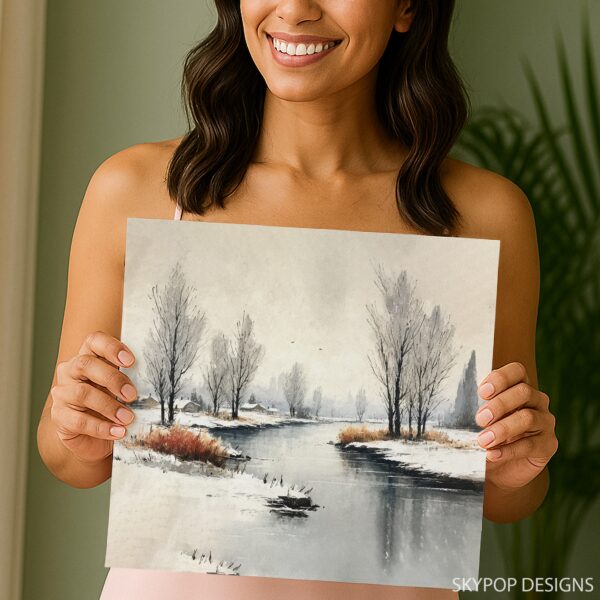 Winter Stream Art