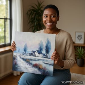 Winter Farmhouse Art