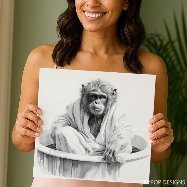 Chimpanzee Spa Art