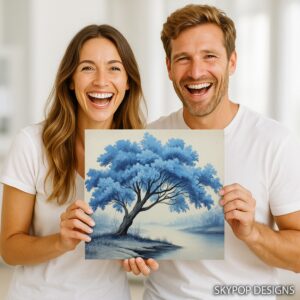 Blue Tree Art