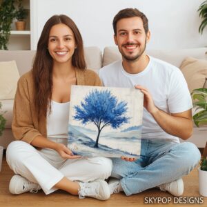 Blue Tree Art