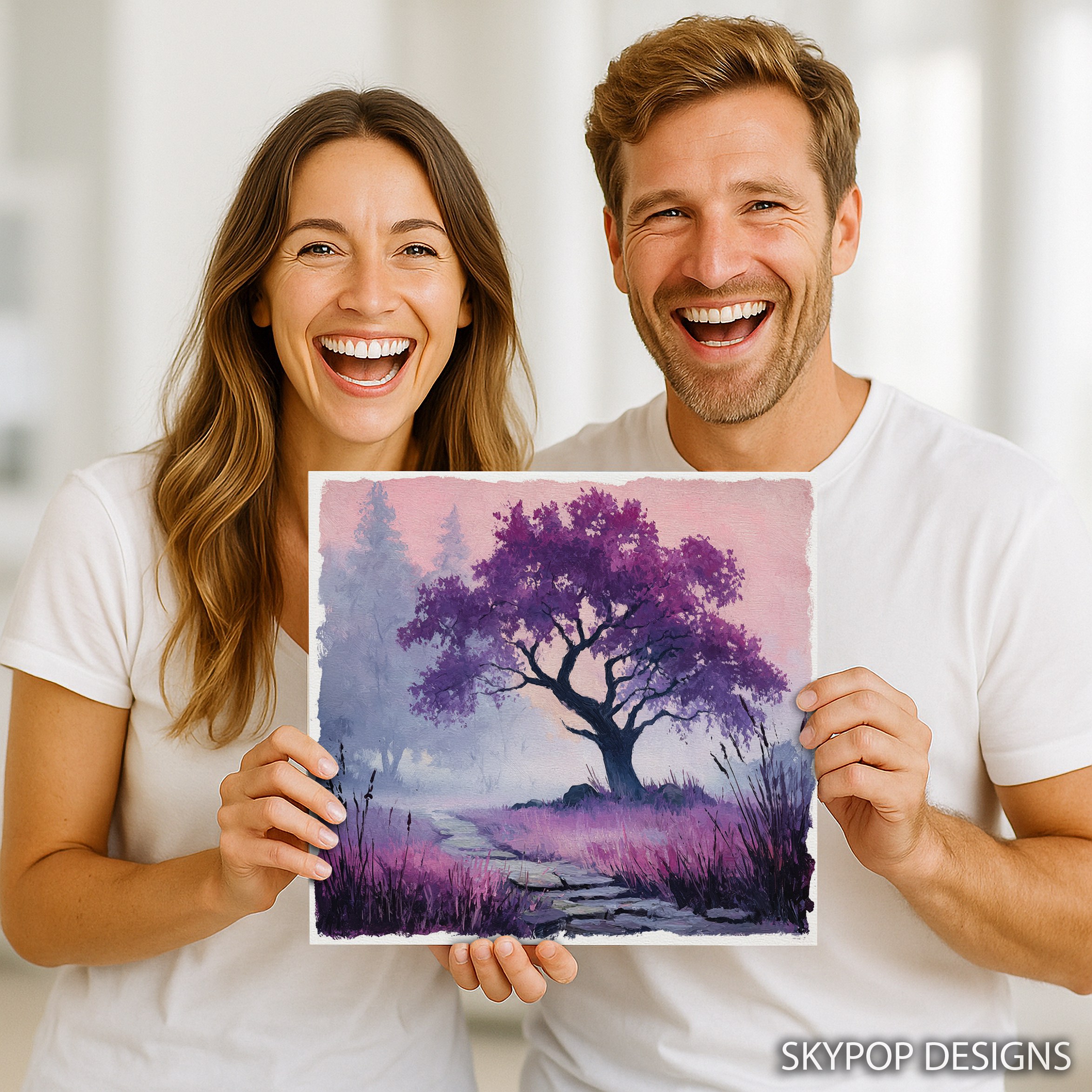 3.jpg Purple Tree Art