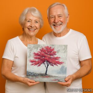 Red Maple Tree Art