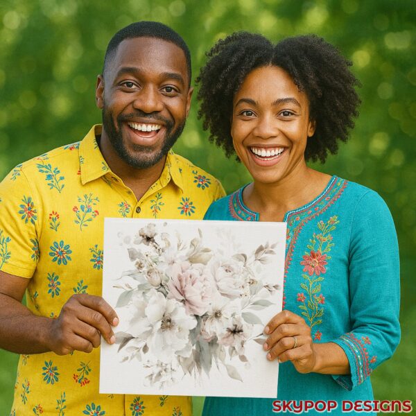 Soft Blush Floral Art