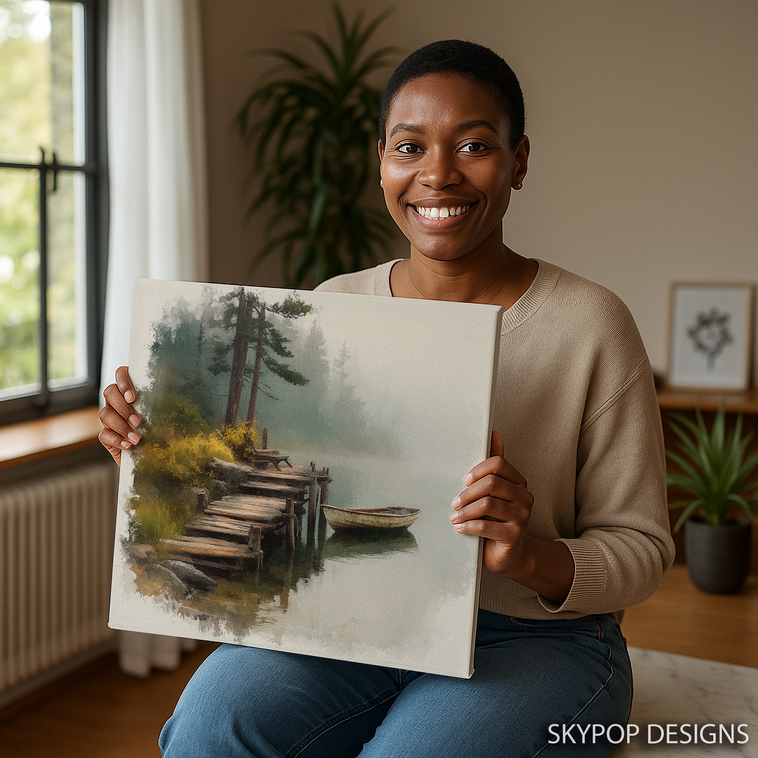 3.jpg Misty Lake Dock Art