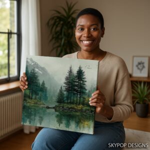 Forest Lake Bird Art