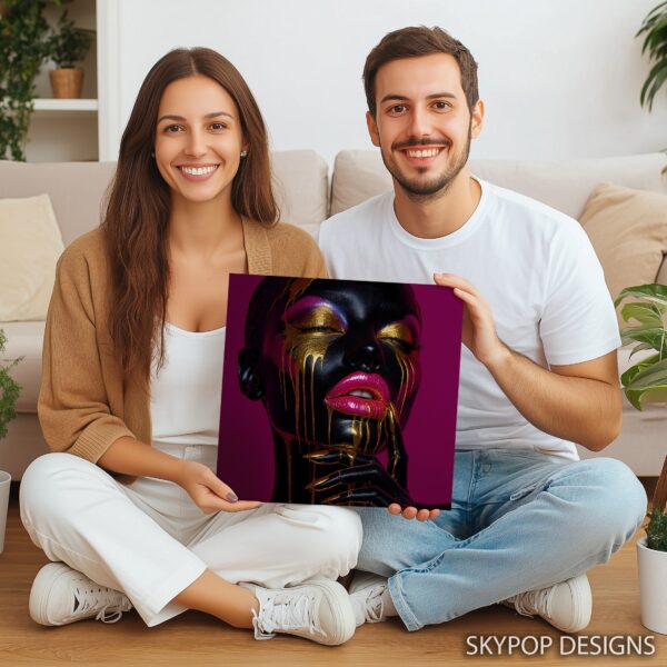 Liquid Gold Face Art