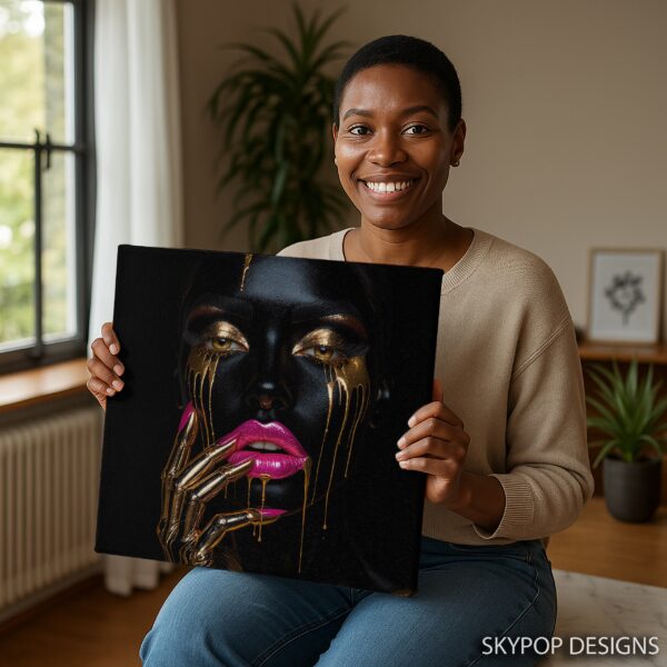 Golden Tears Beauty Art