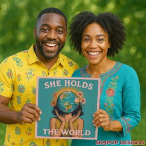 Empowered Earth Woman Art