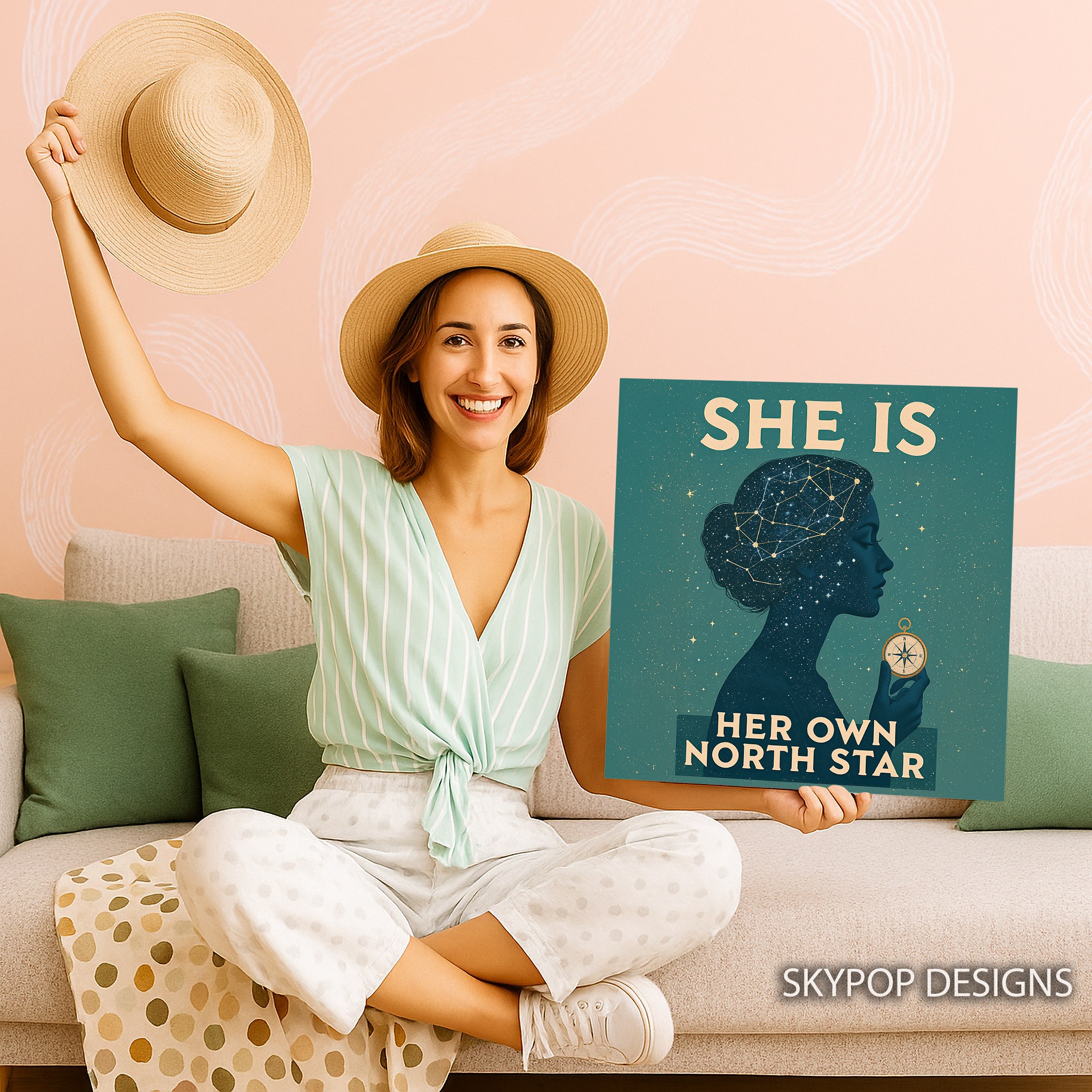 3.jpg Cosmic Woman Compass Art
