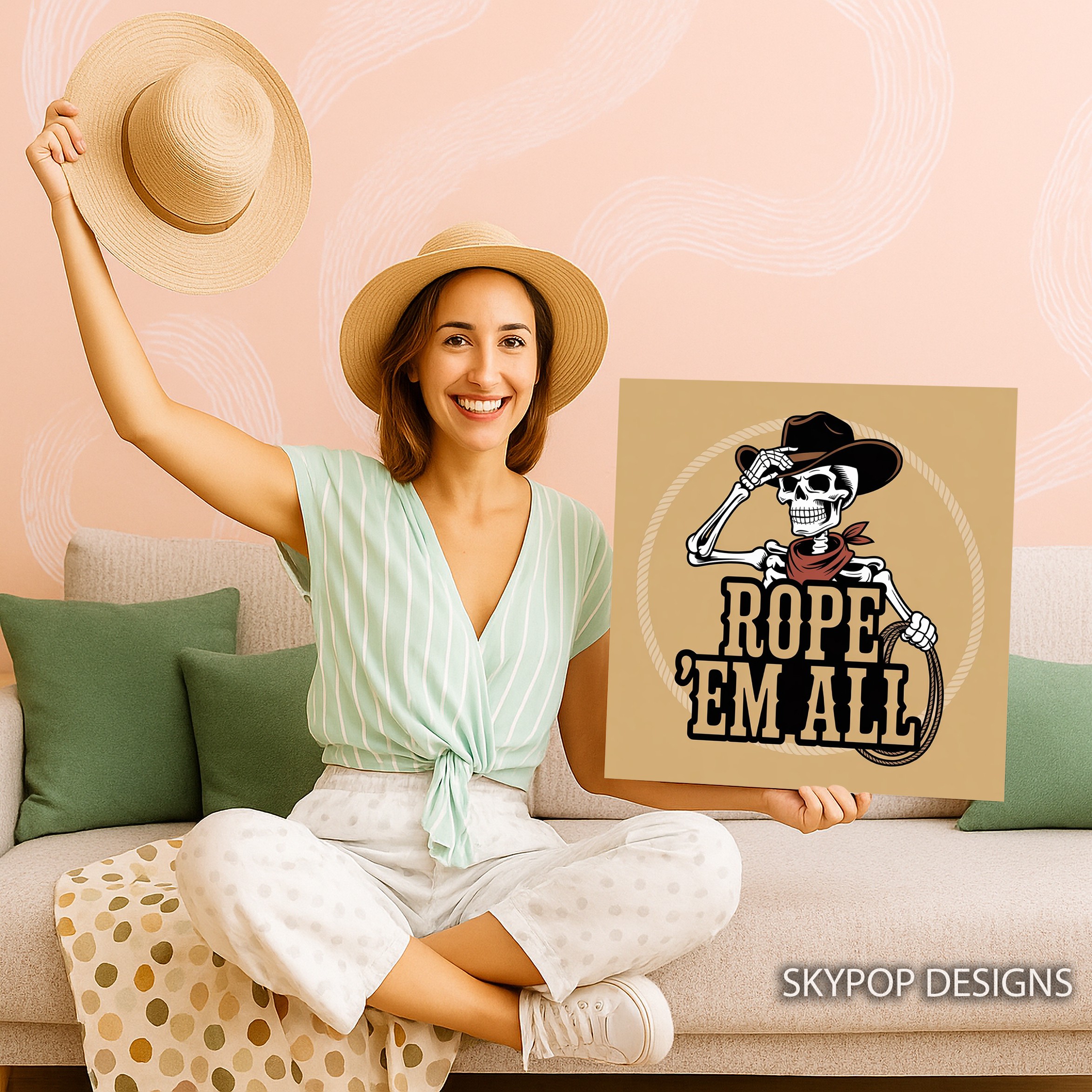 3.jpg Cowboy Skull Art