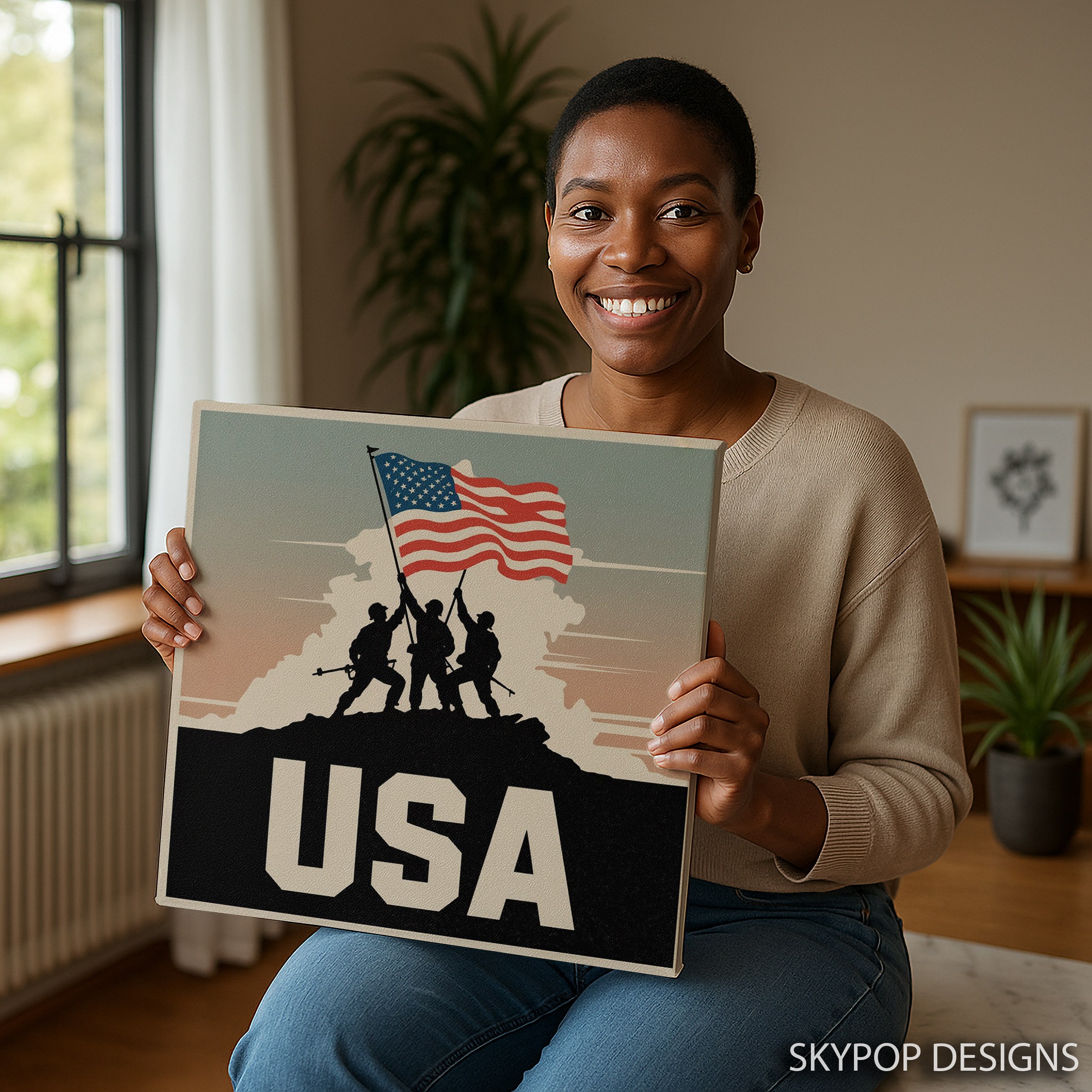 3.jpg American Flag Raising Art