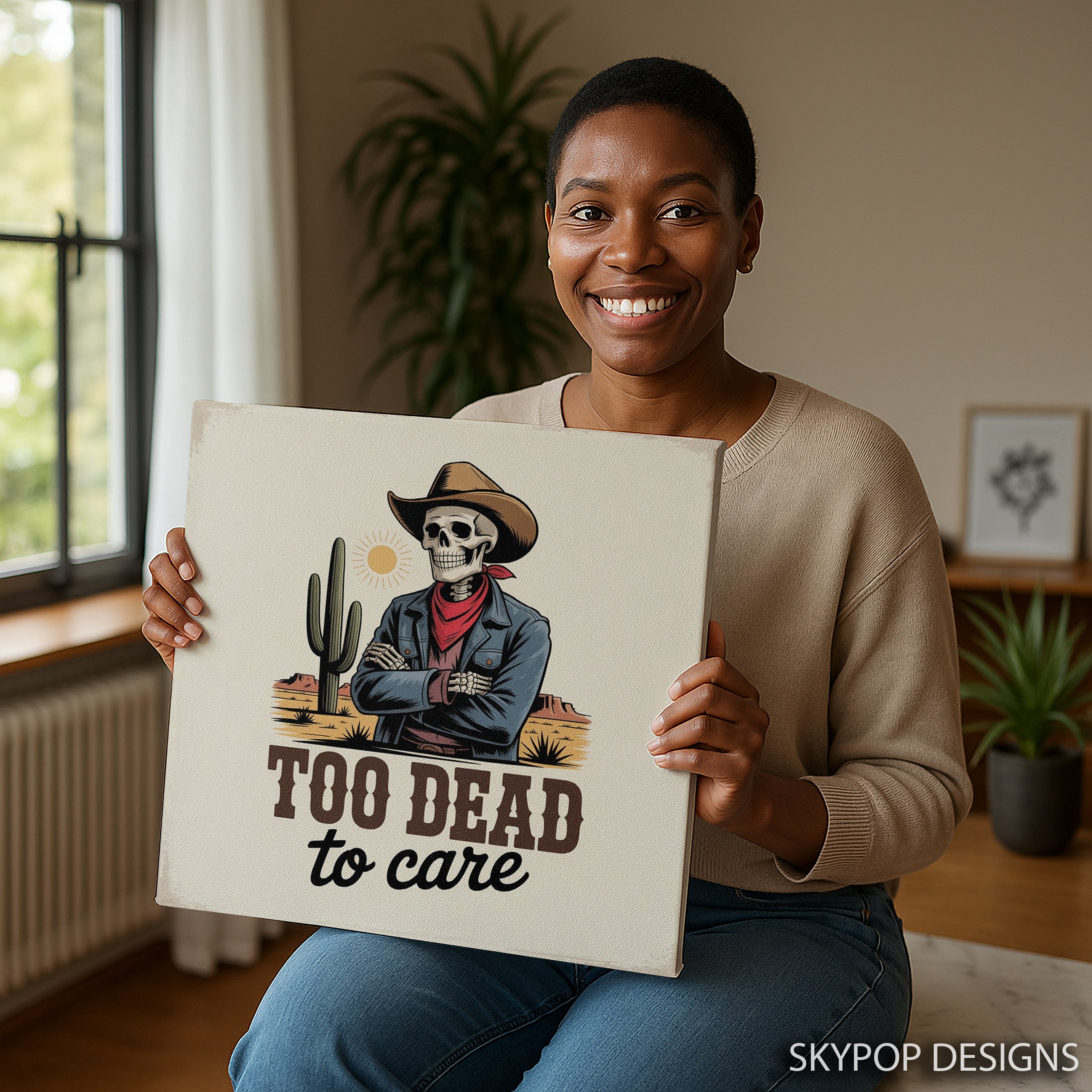 3.jpg Cowboy Skull Art