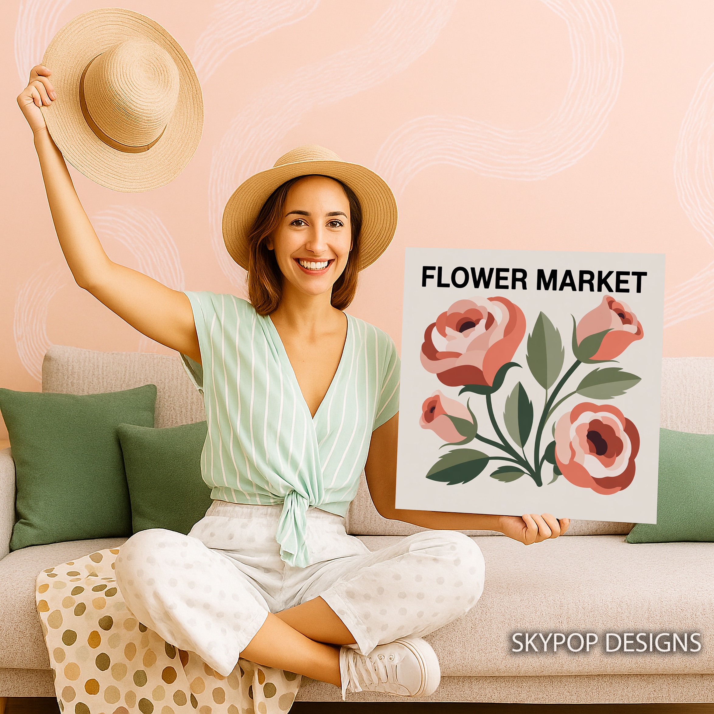 3.jpg Vintage Flower Market Art