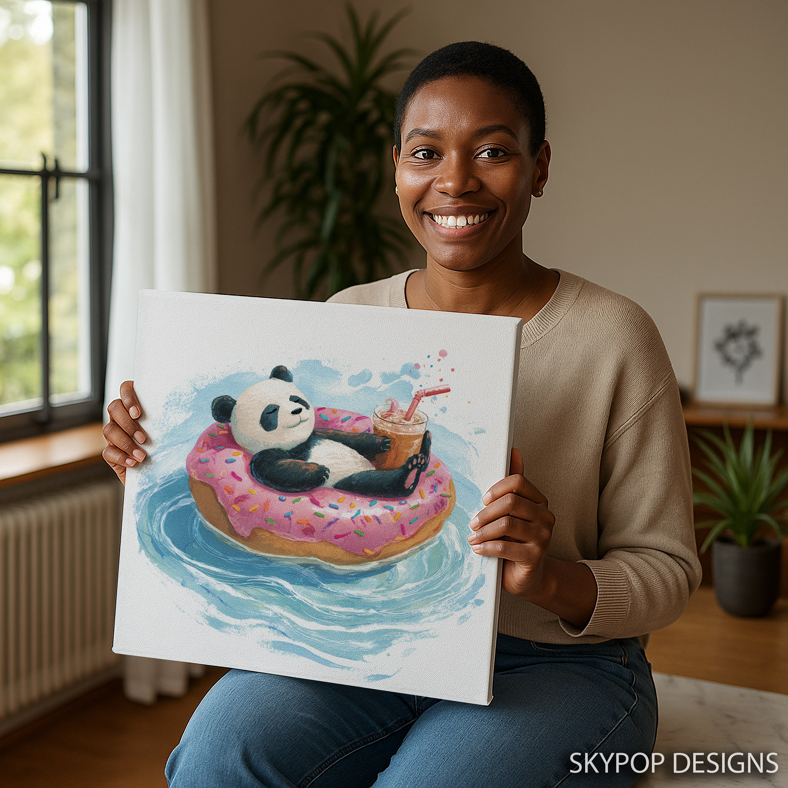 3.jpg Panda Donut Float Art