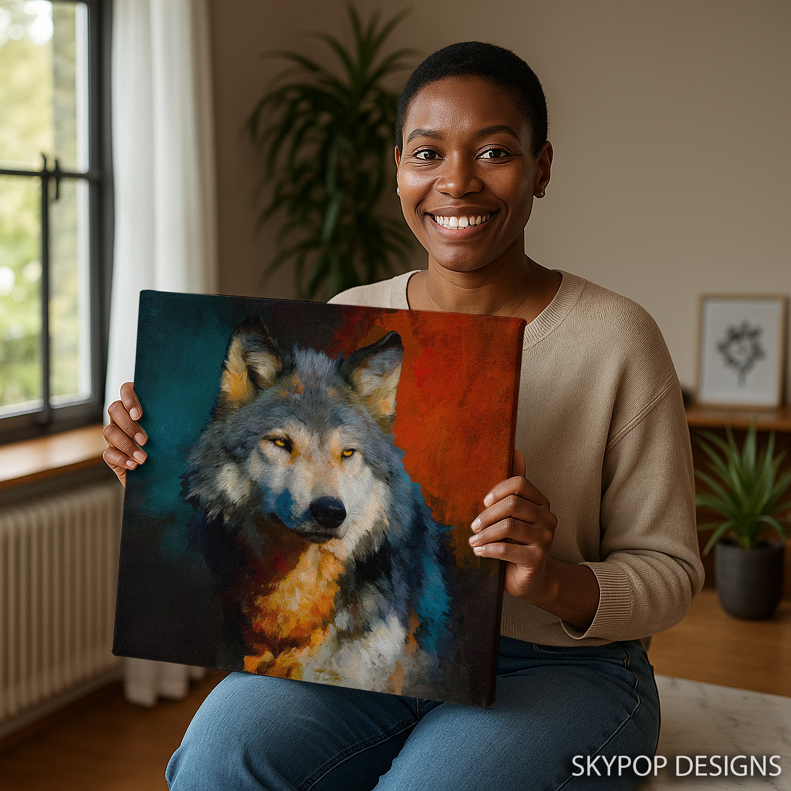 3.jpg Wolf Portrait Art