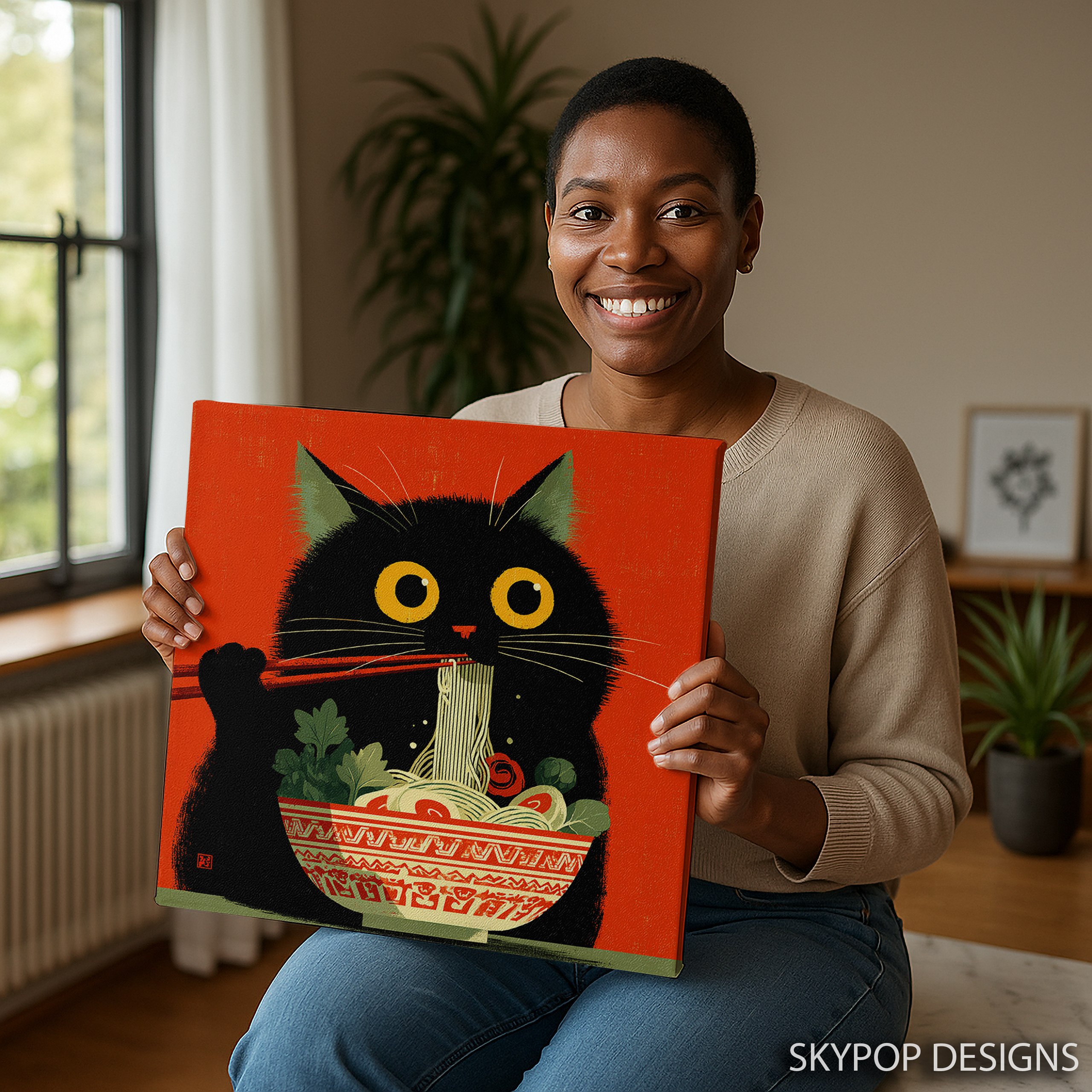 3.jpg Cat Noodle Bowl Art