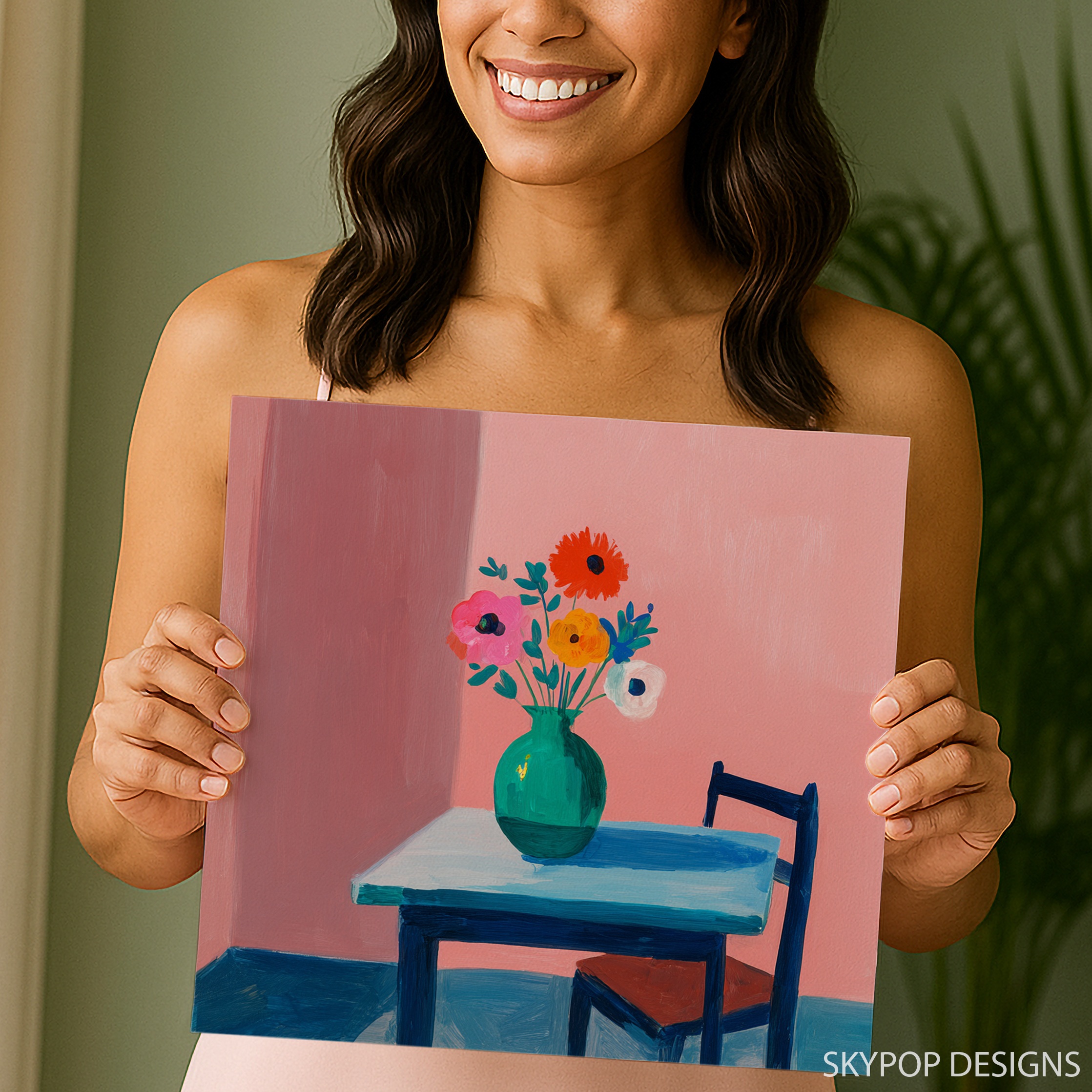 3.jpg Vibrant Floral Vase Art