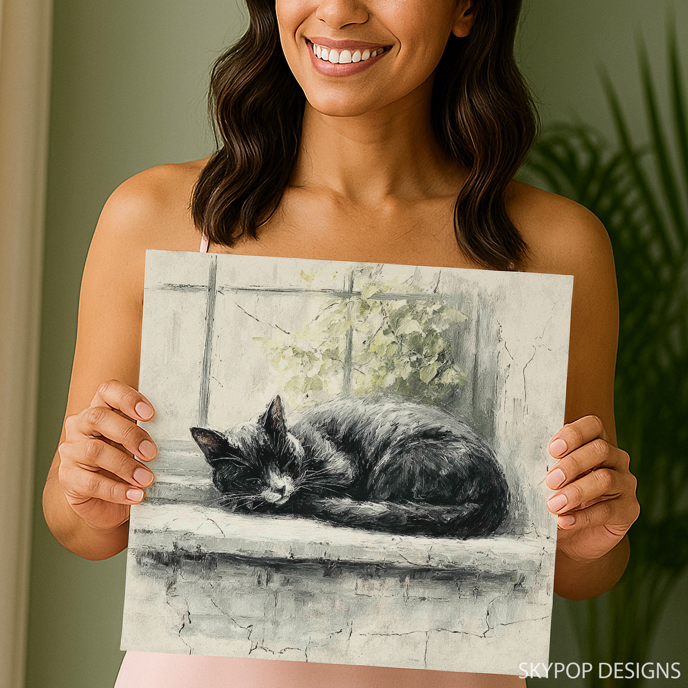 3.jpg Sleeping Cat Art