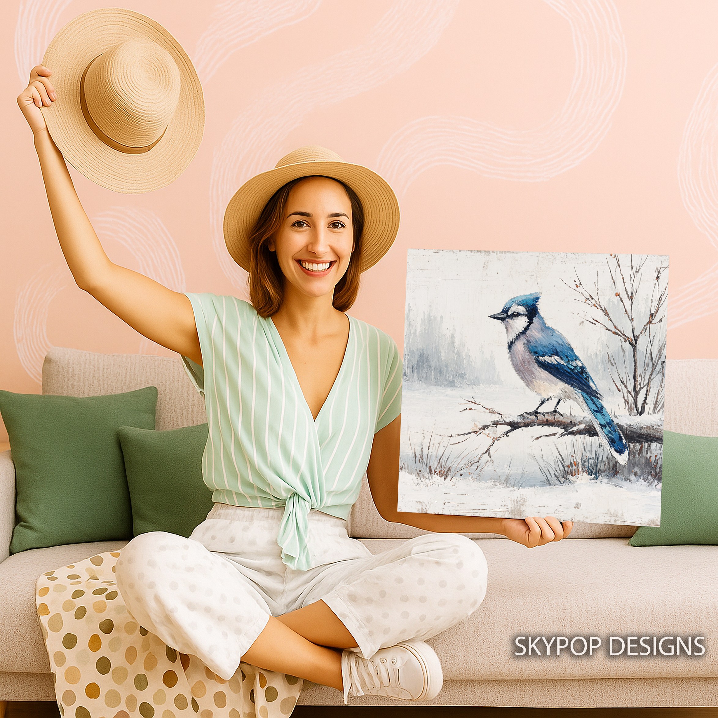 3.jpg Blue Jay Winter Art