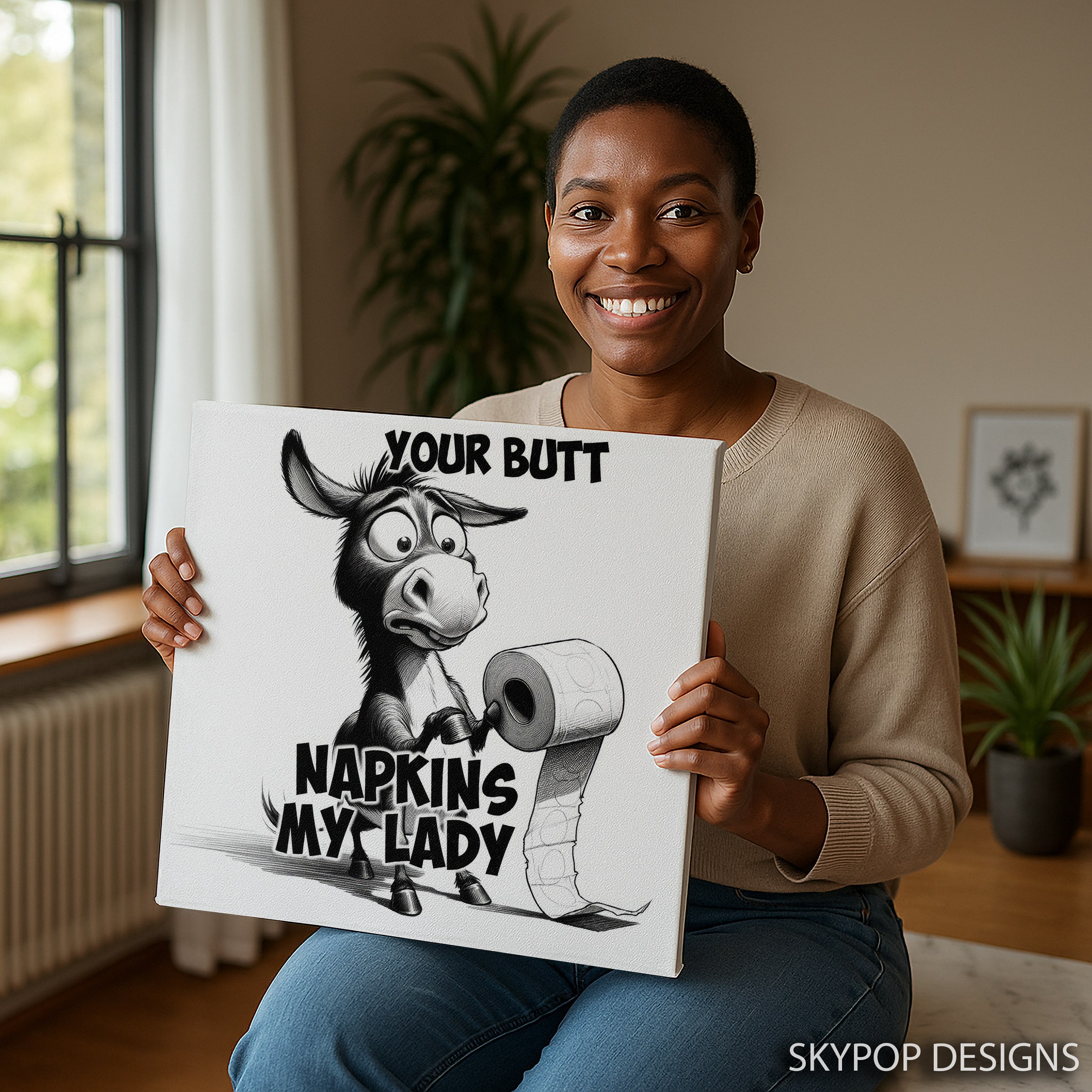 3.jpg Donkey Toilet Paper Art