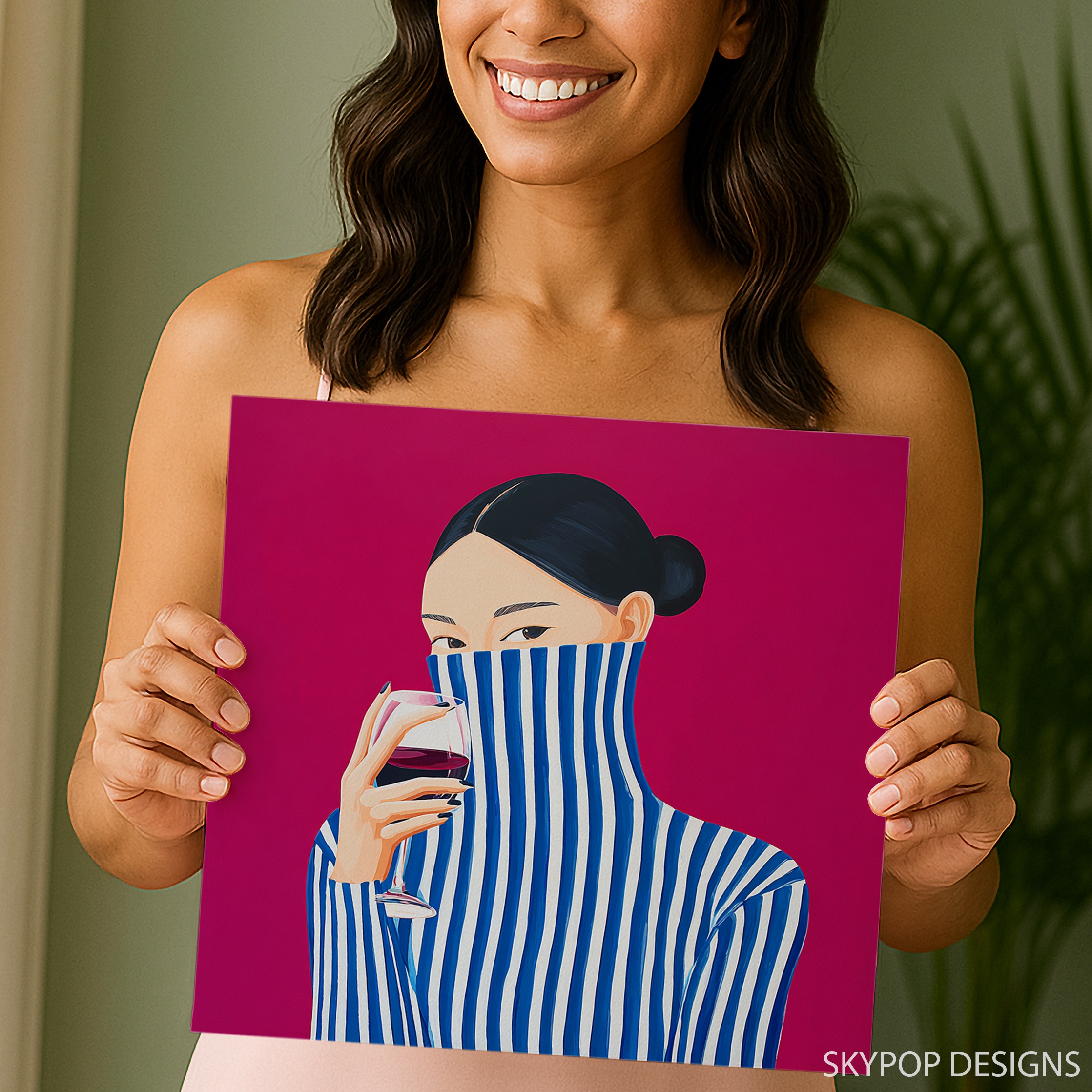 3.jpg Striped Turtleneck Art