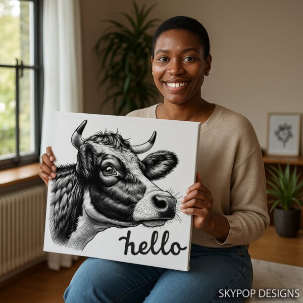 Highland Cow Art