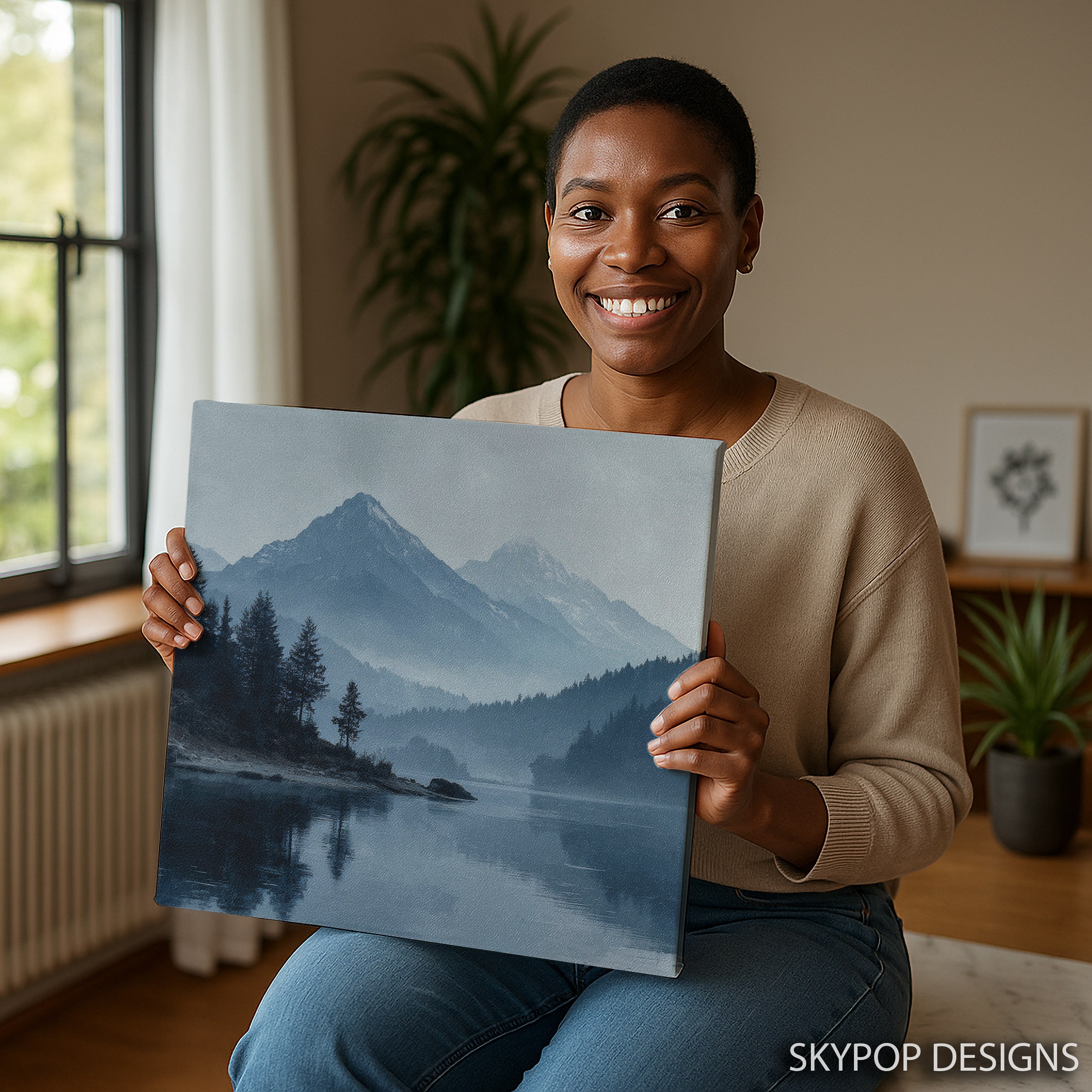 3.jpg Misty Mountain Lake Art