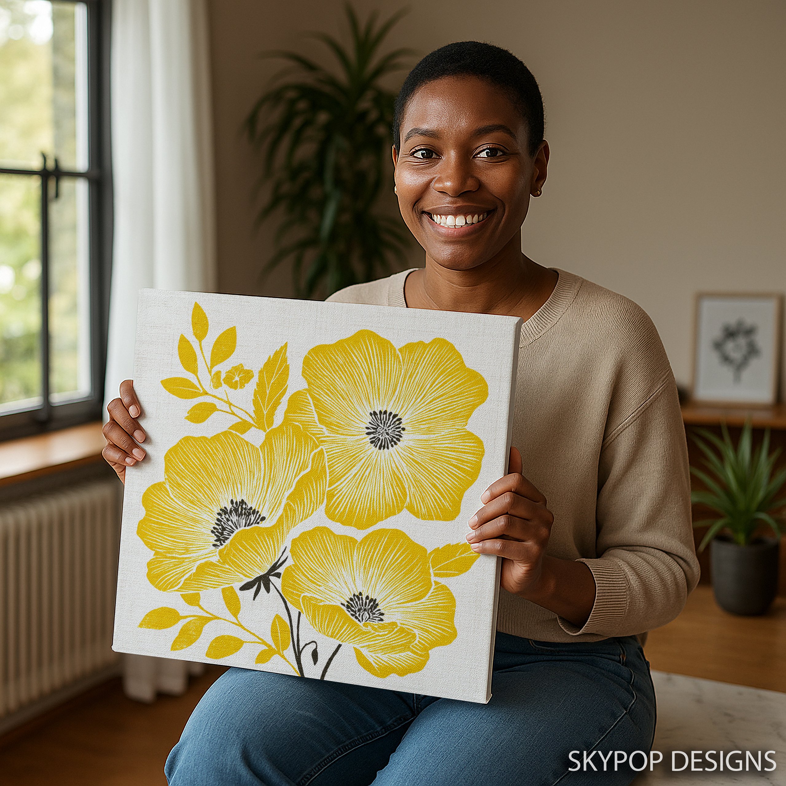 3.jpg Yellow Poppy Art