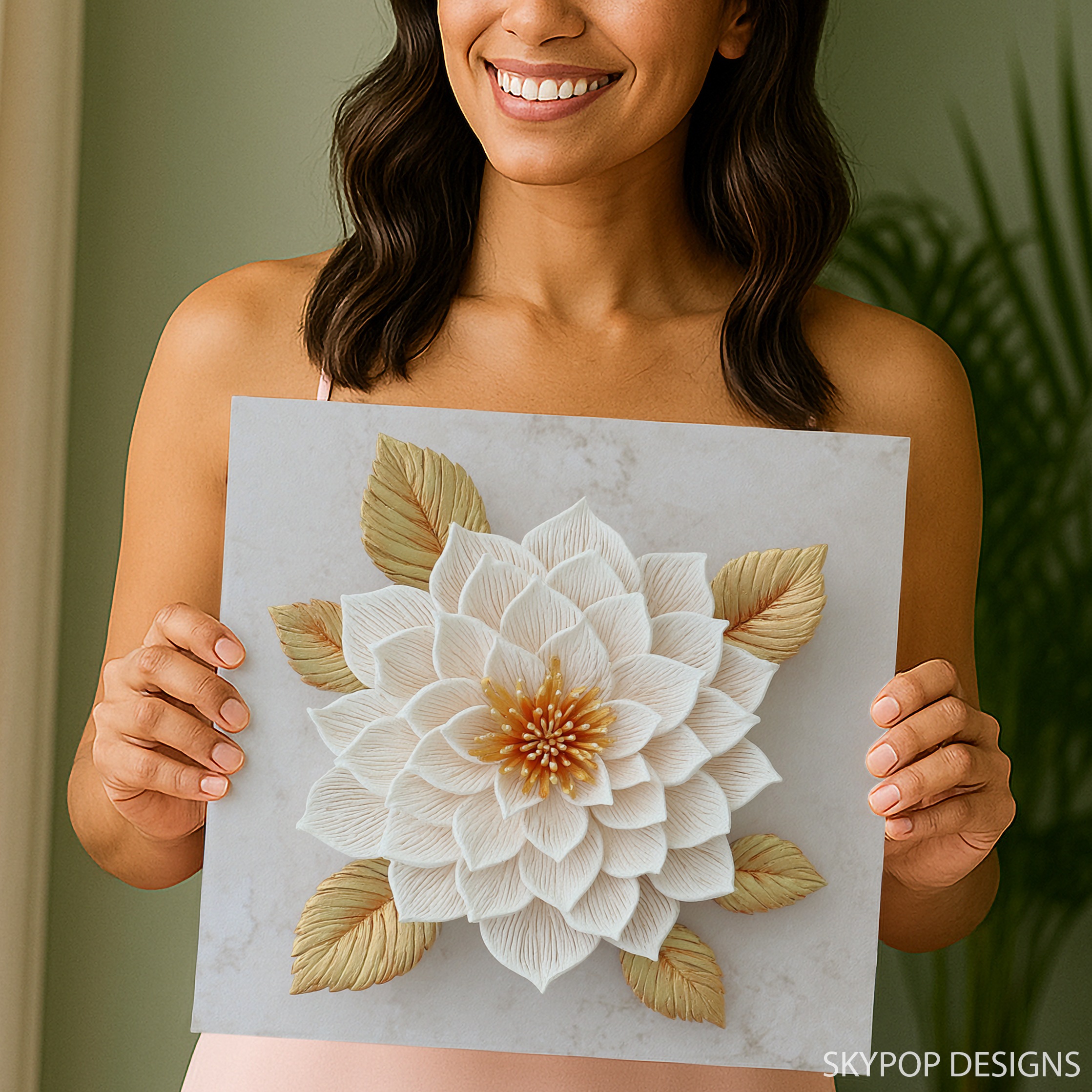 3.jpg Elegant White Lotus Art