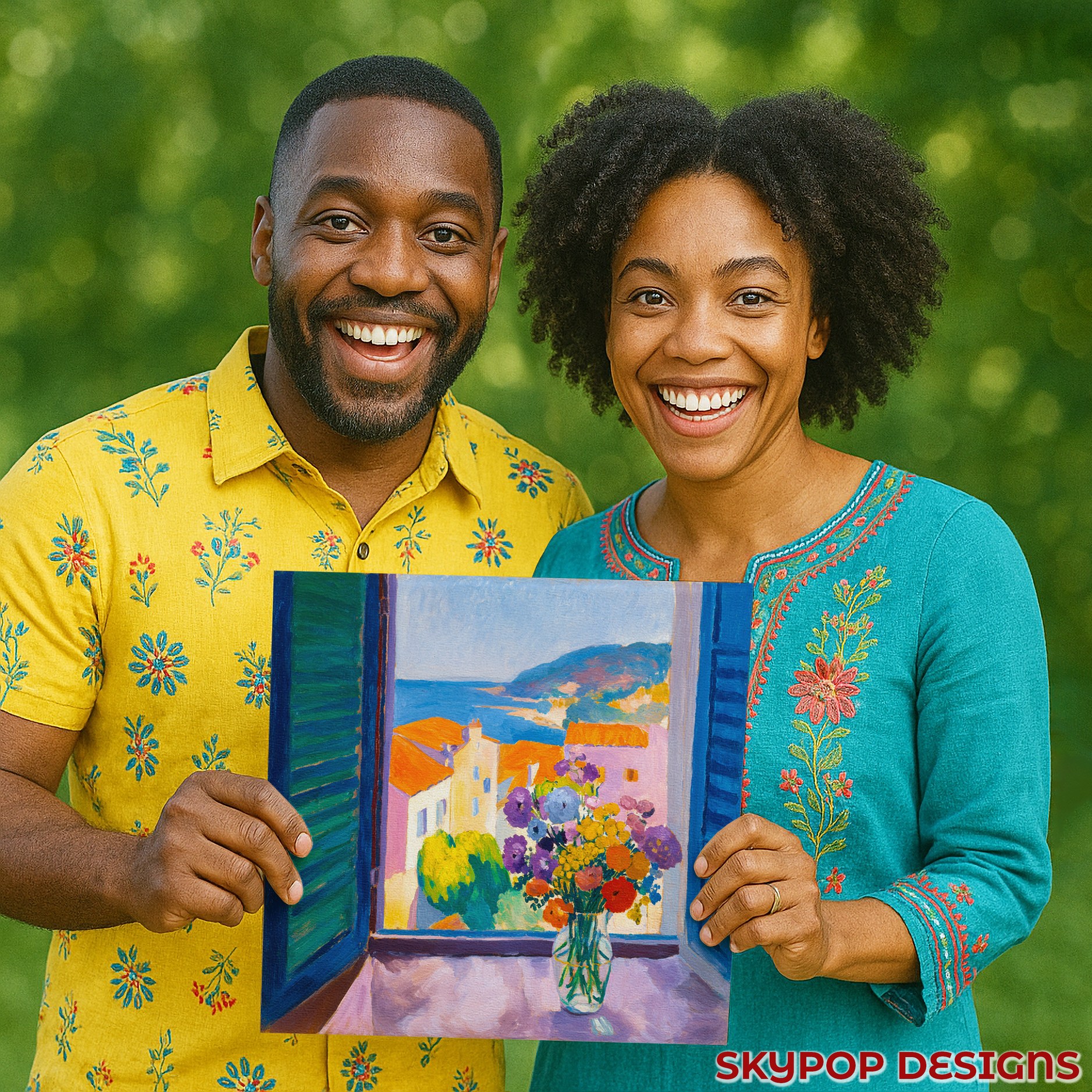 3.jpg Seaside Window Bouquet Art