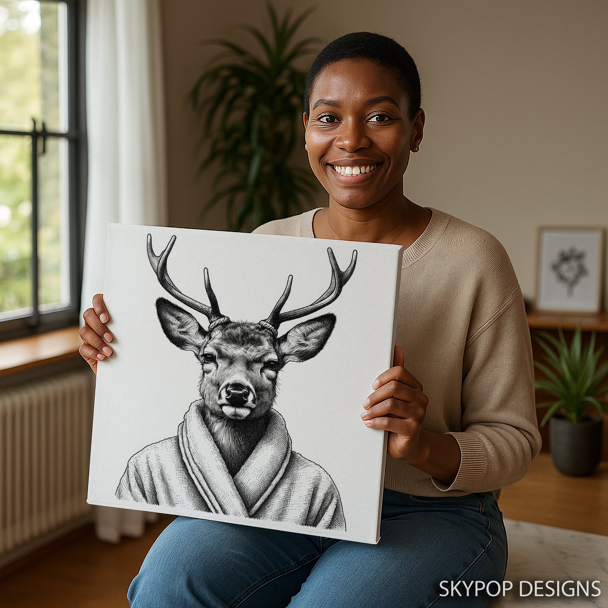 3.jpg Deer Art