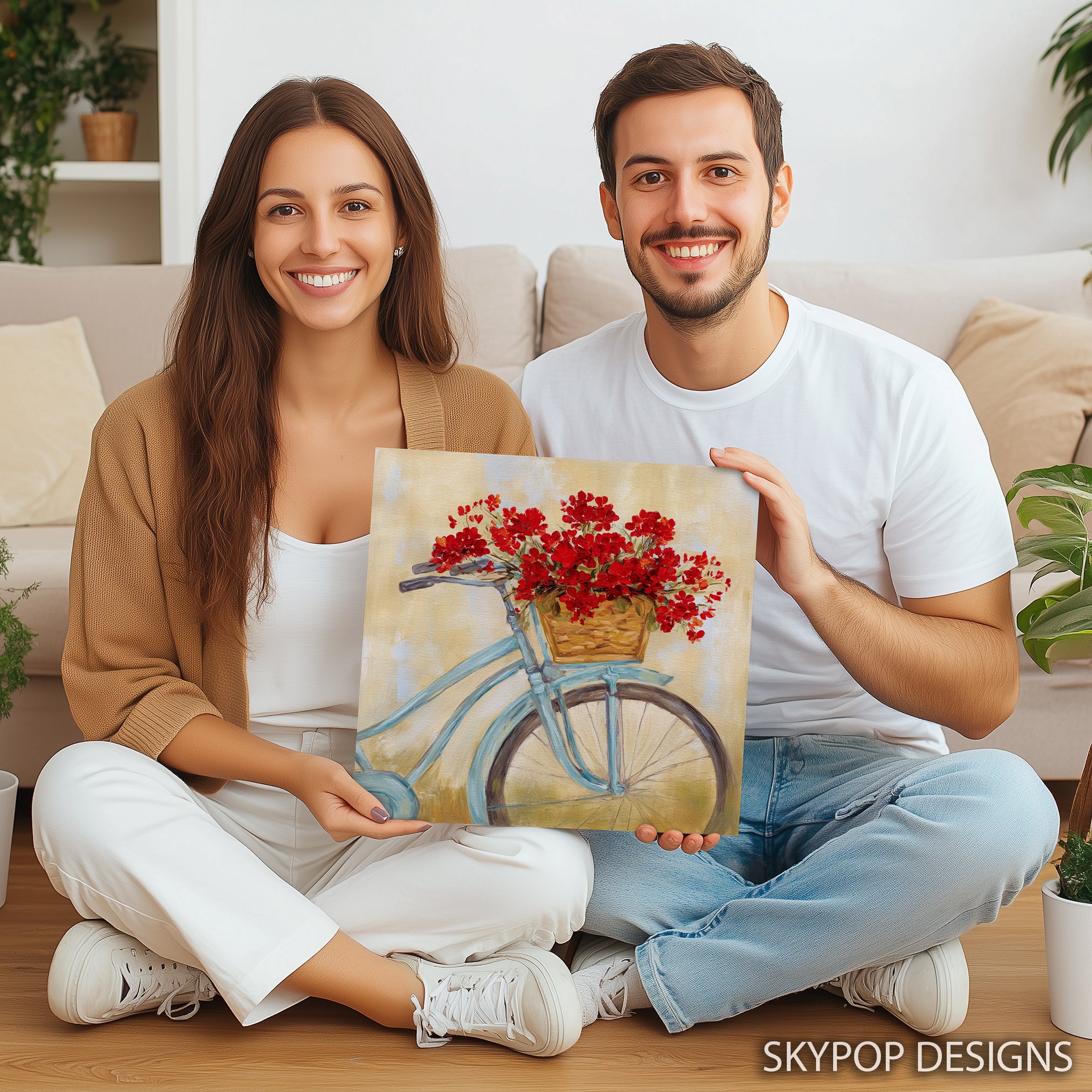 3.jpg Bicycle Flower Basket Art