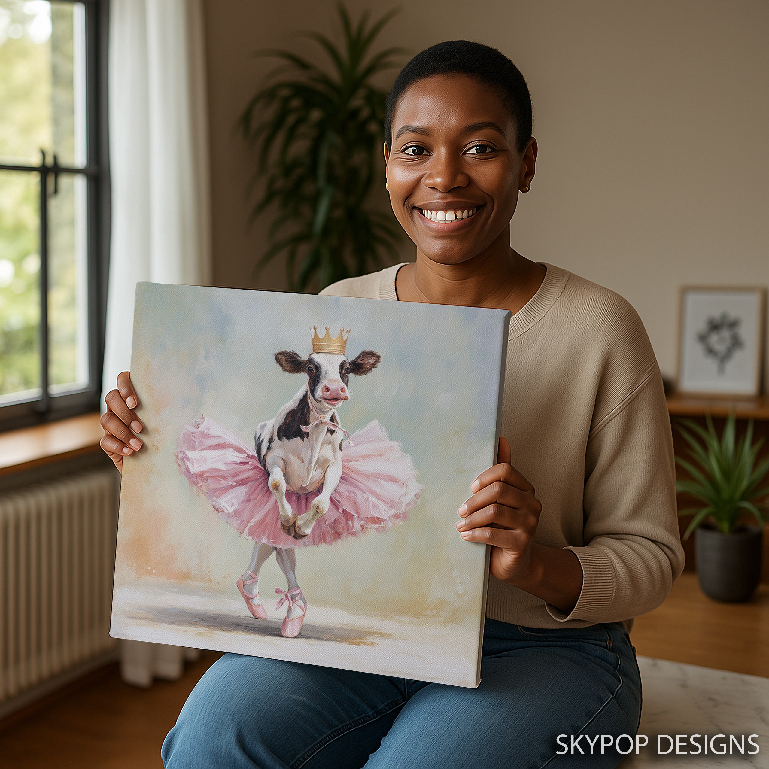 3.jpg Ballerina Cow Art