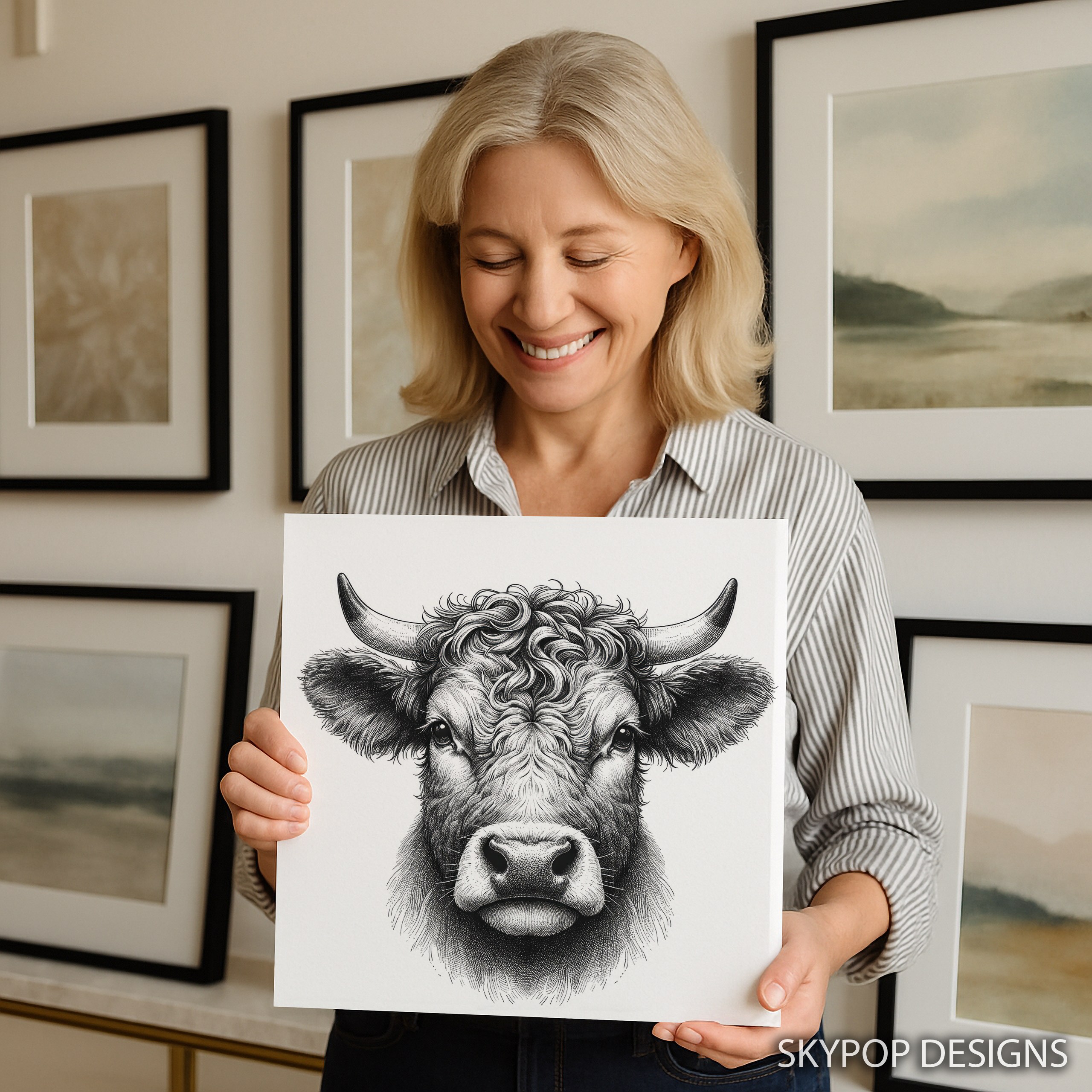 3.jpg Highland Cow Art