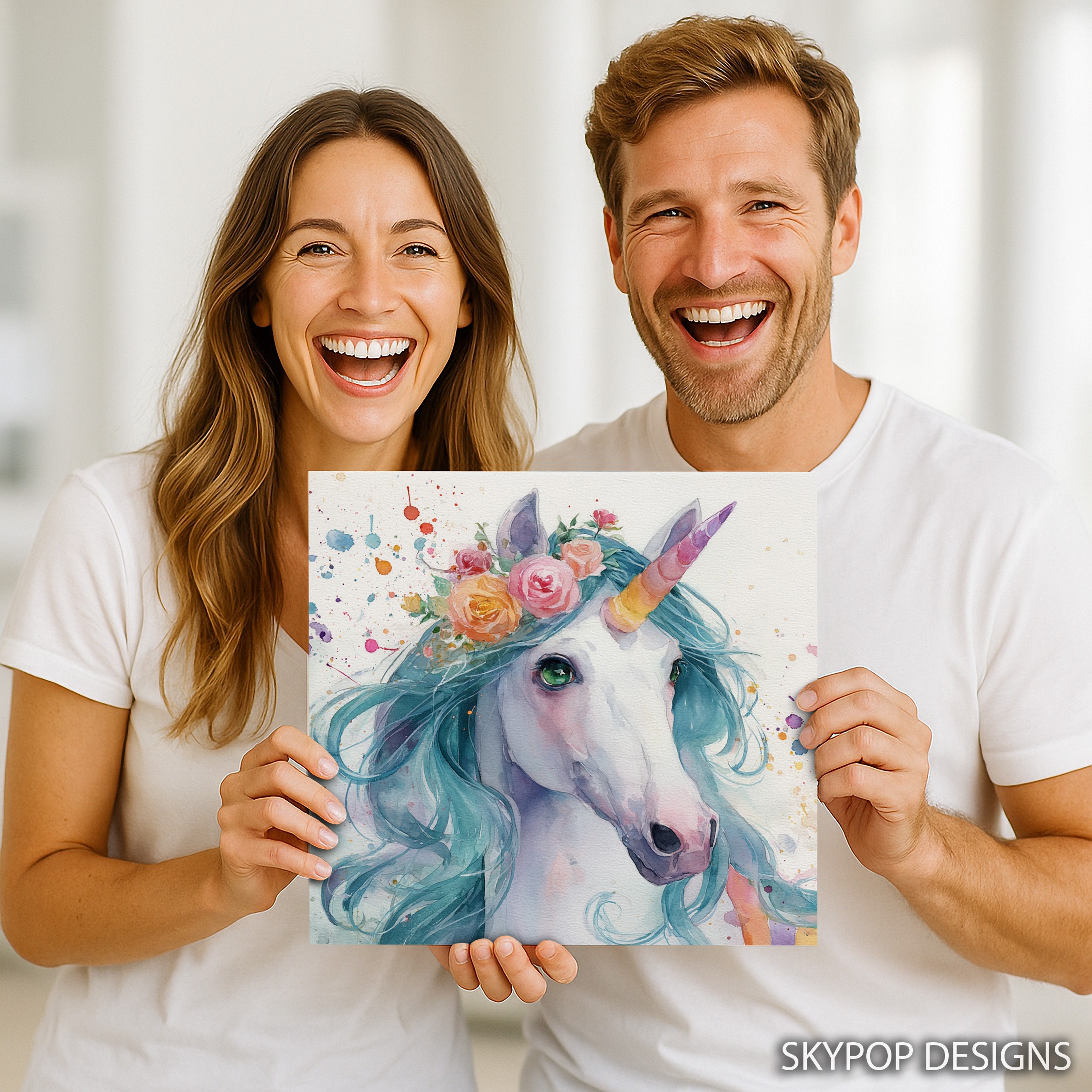 3.jpg Unicorn Flower Crown Art