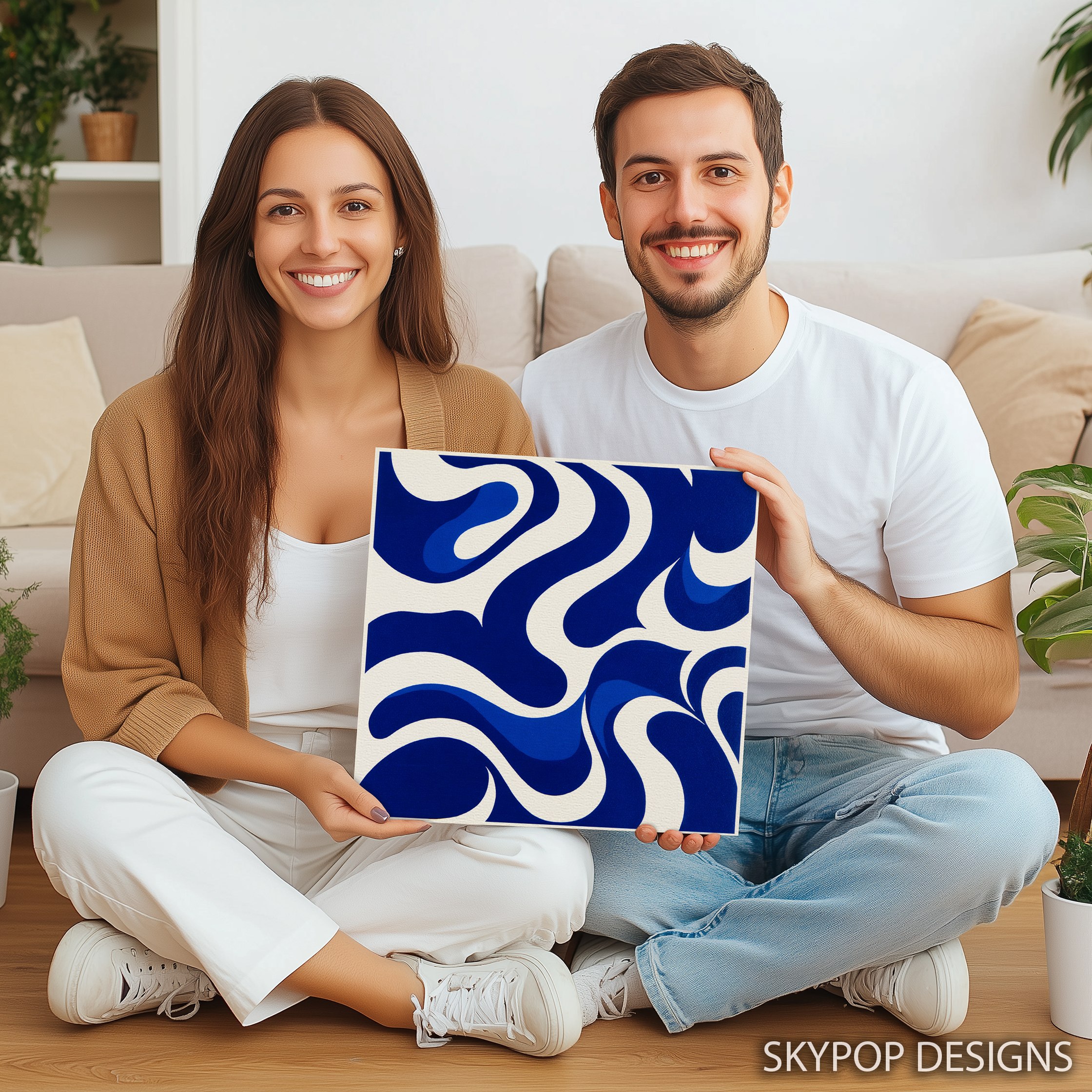 3.jpg Blue Wave Abstract Art