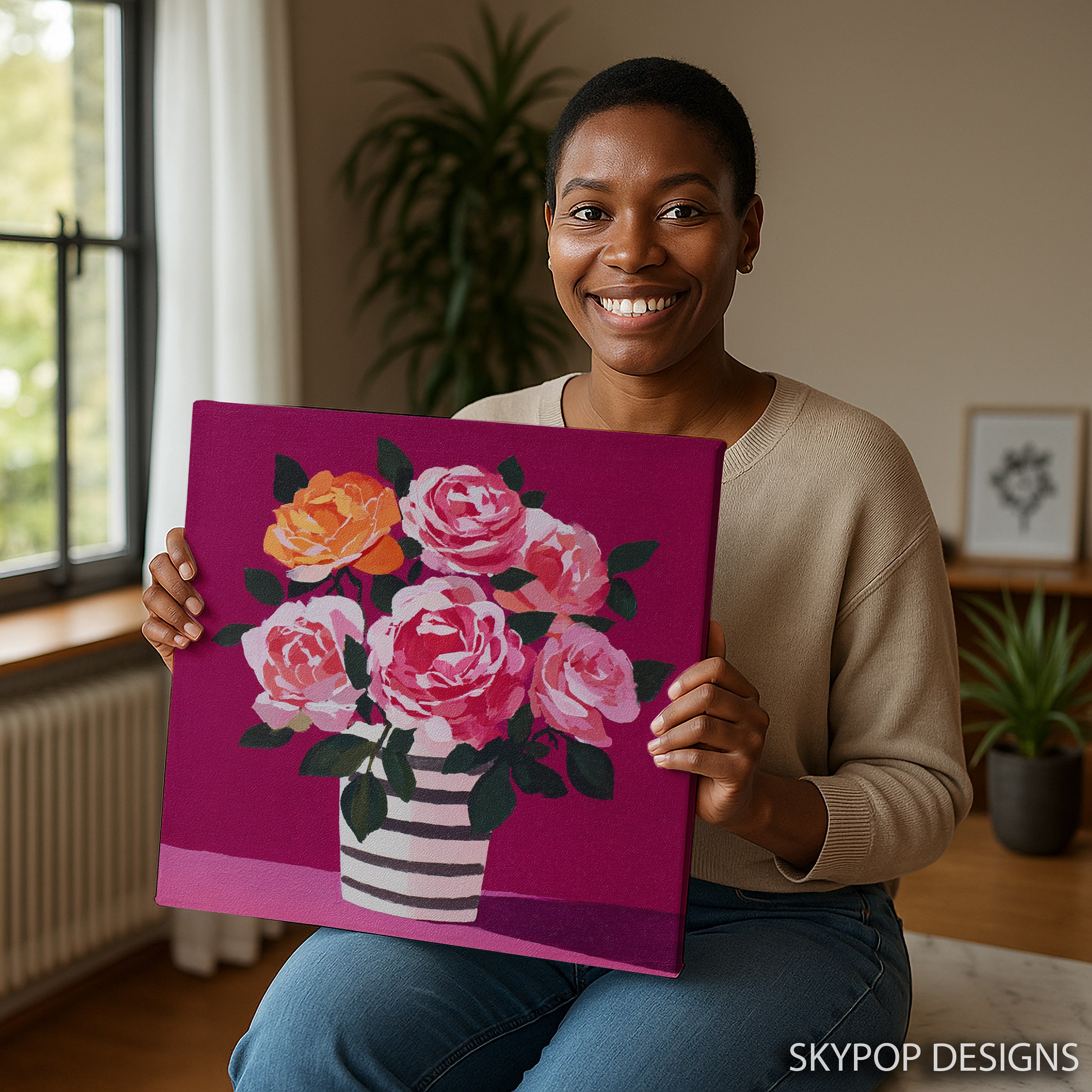 3.jpg Vibrant Rose Bouquet Art