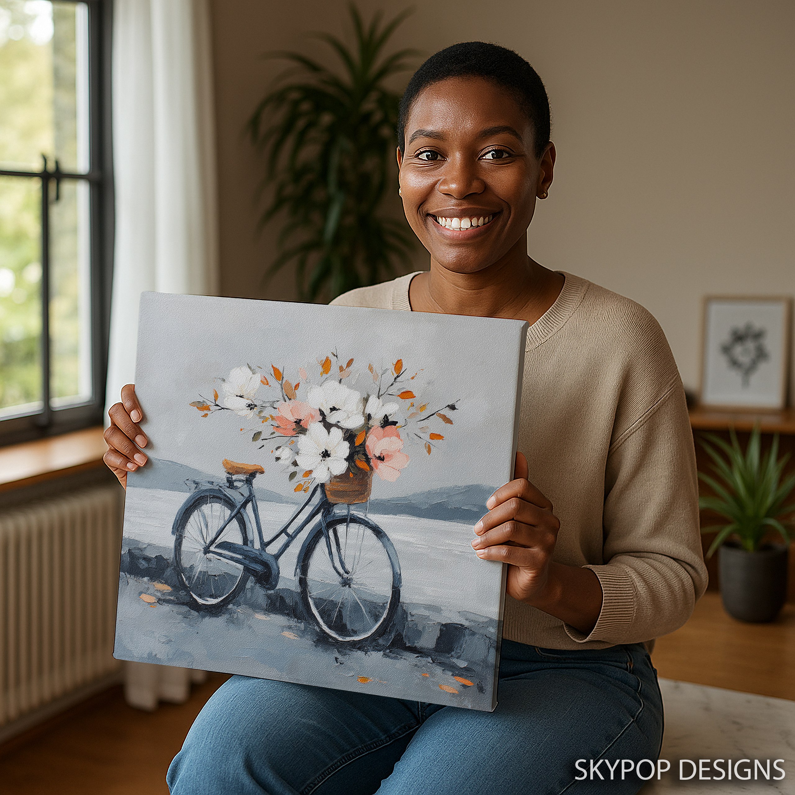 3.jpg Bicycle Flower Basket Art