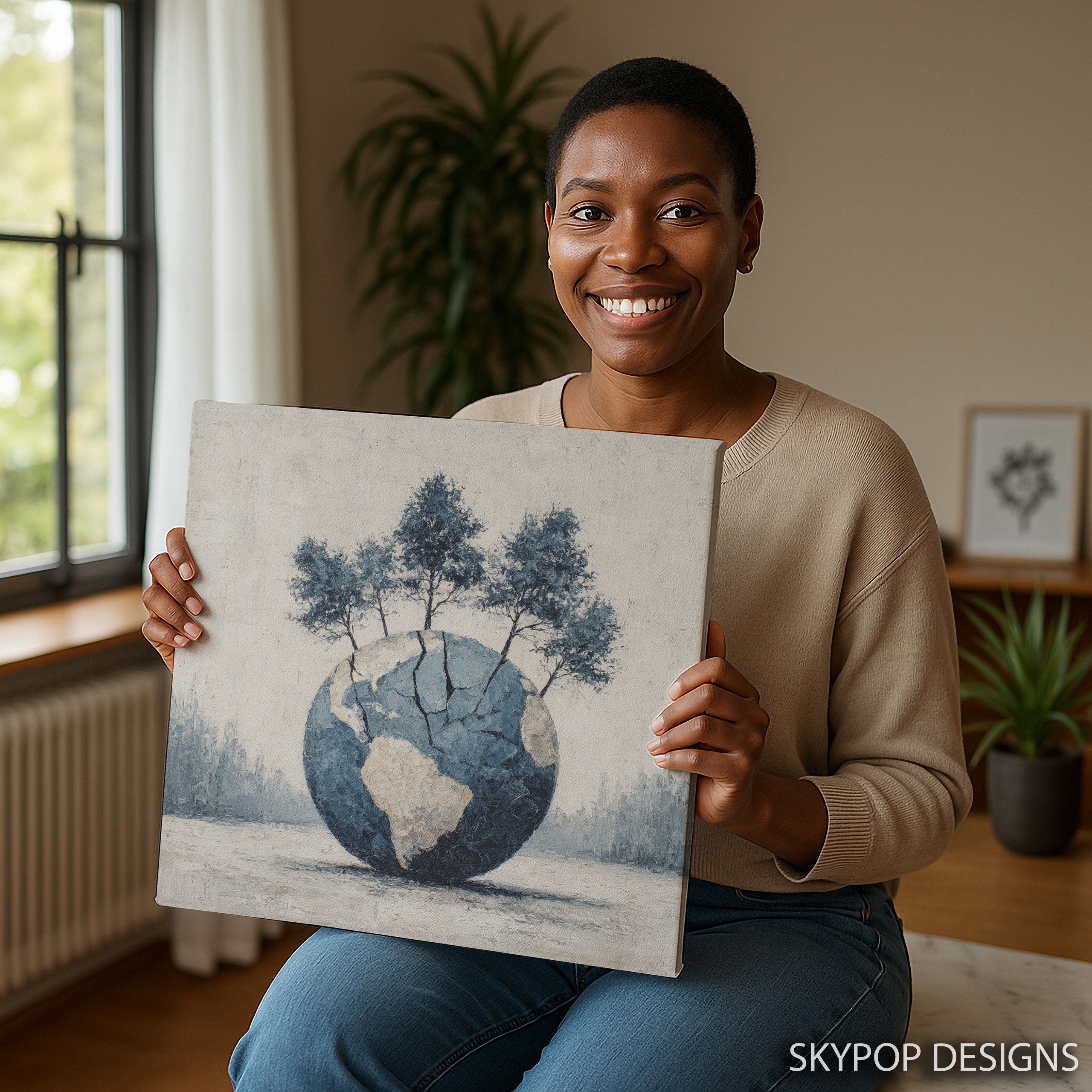 3.jpg Earth Tree Globe Art