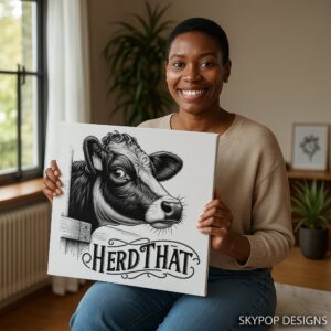 Highland Cow Art