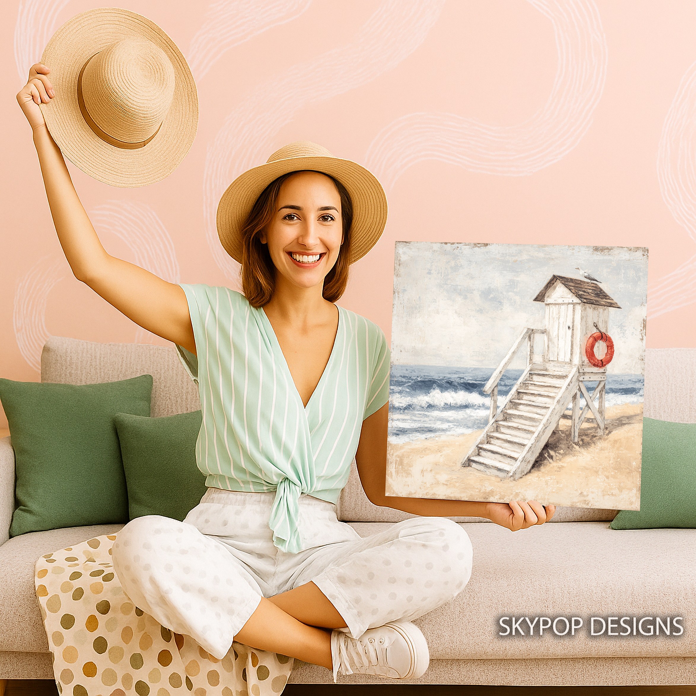 3.jpg Seagull Beach Lifeguard Stand Art