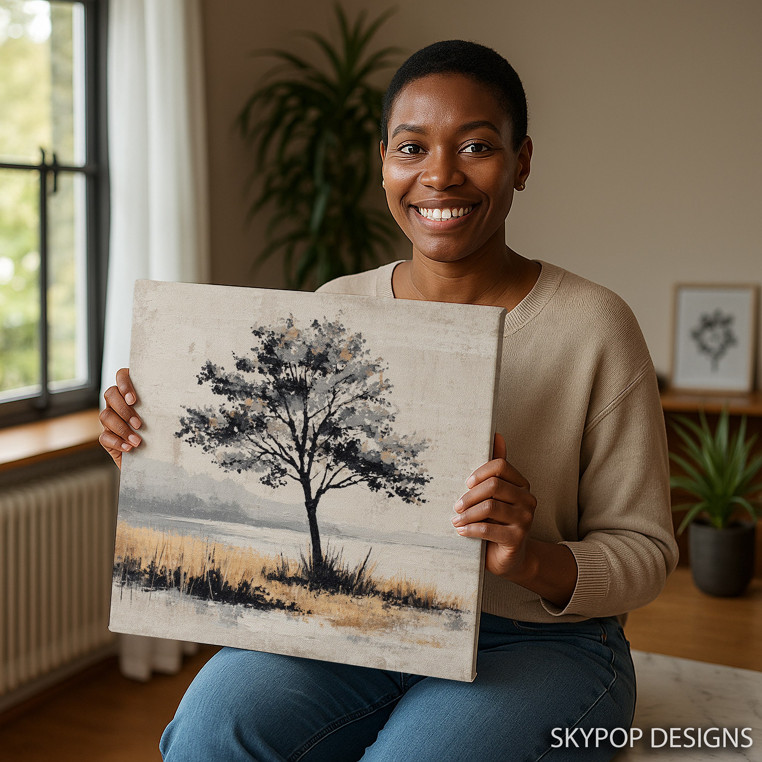 3.jpg Solitary Tree Landscape Art