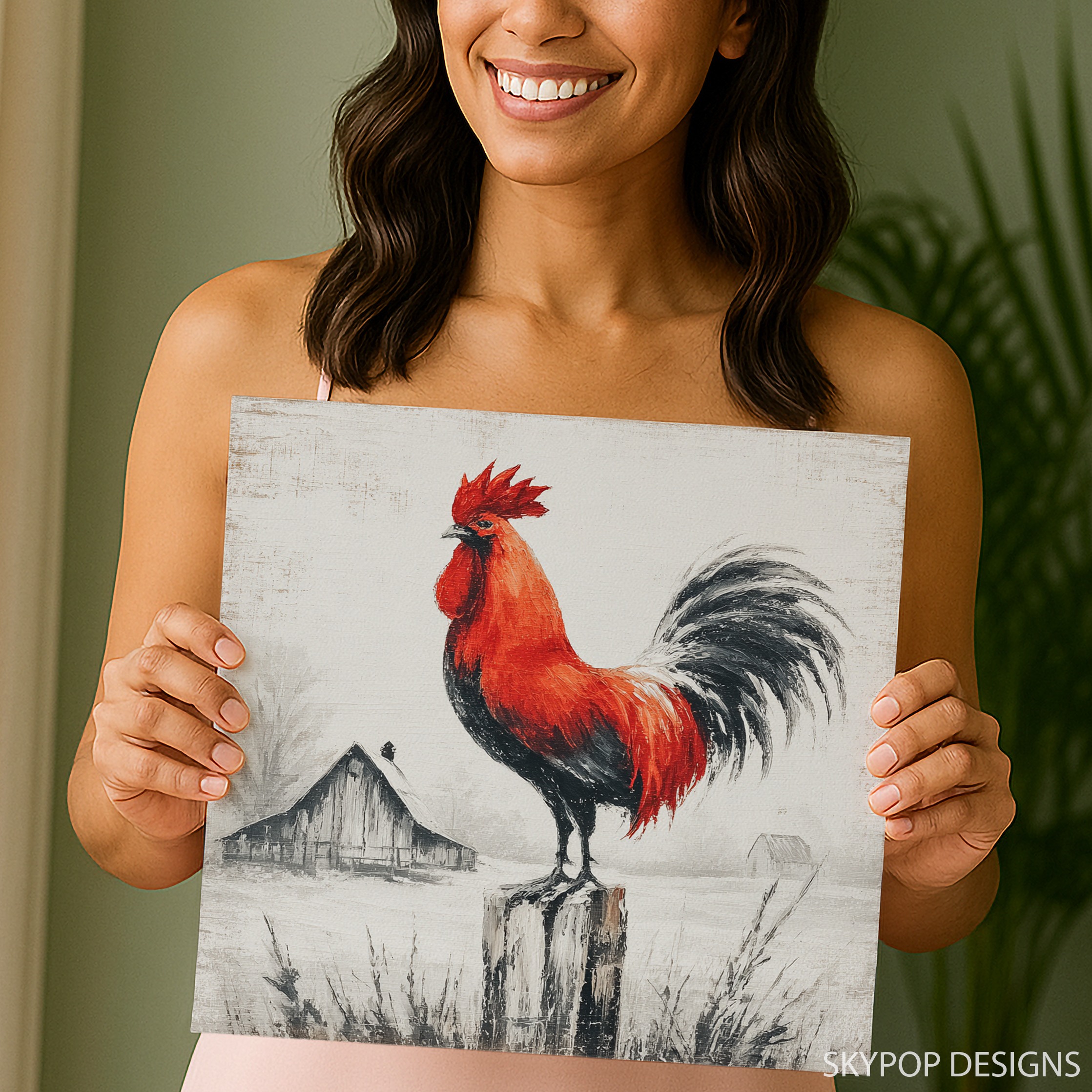3.jpg Red Rooster Art