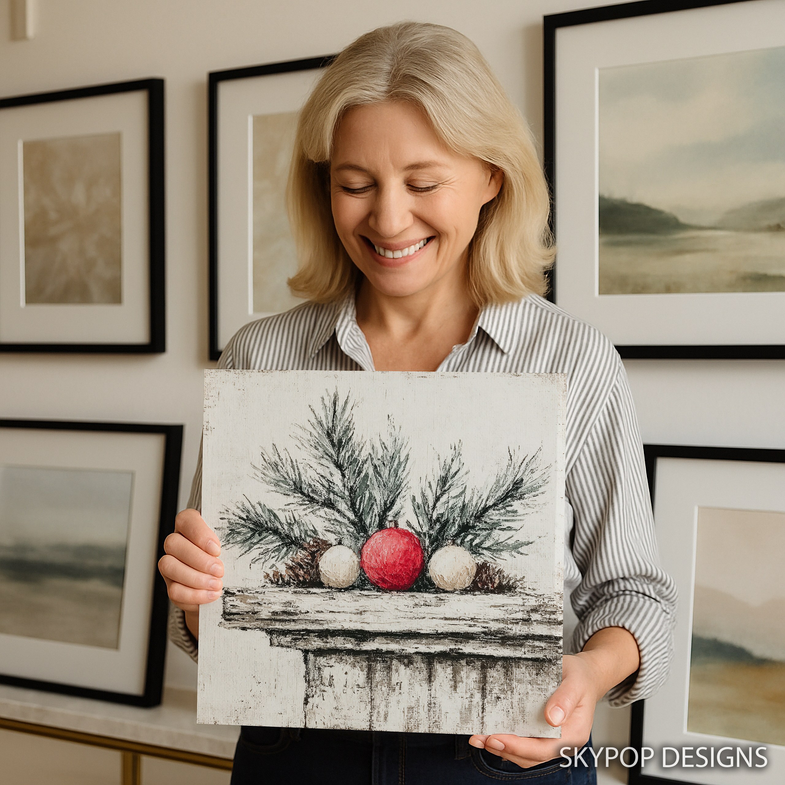 3.jpg Rustic Christmas Ornament Art