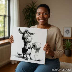 Donkey Toilet Paper Art