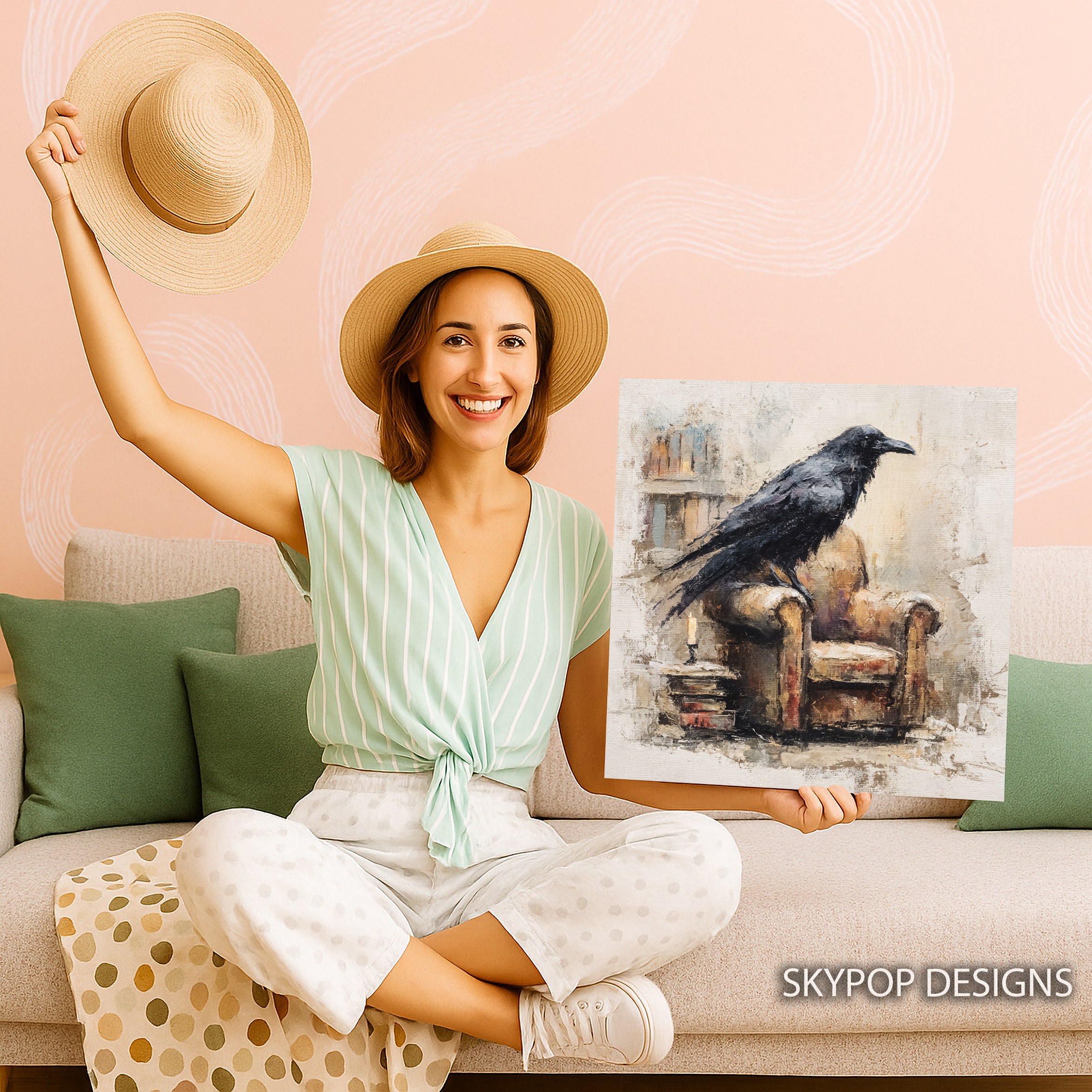 3.jpg Raven Armchair Art