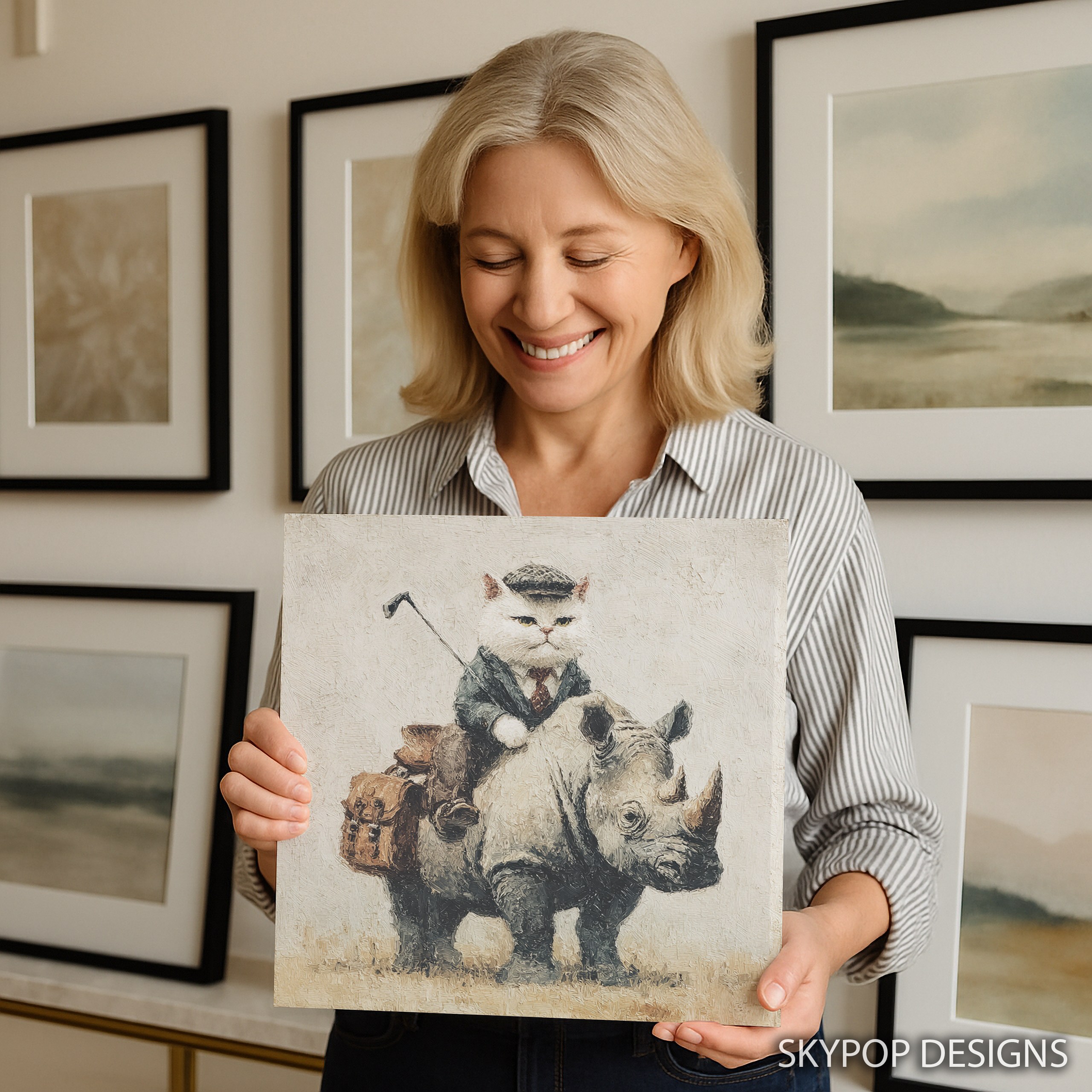 3.jpg Golf Cat Rhino Adventure Art