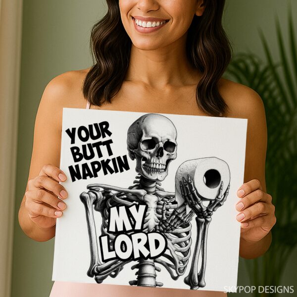 Skeleton Toilet Paper Lord Art