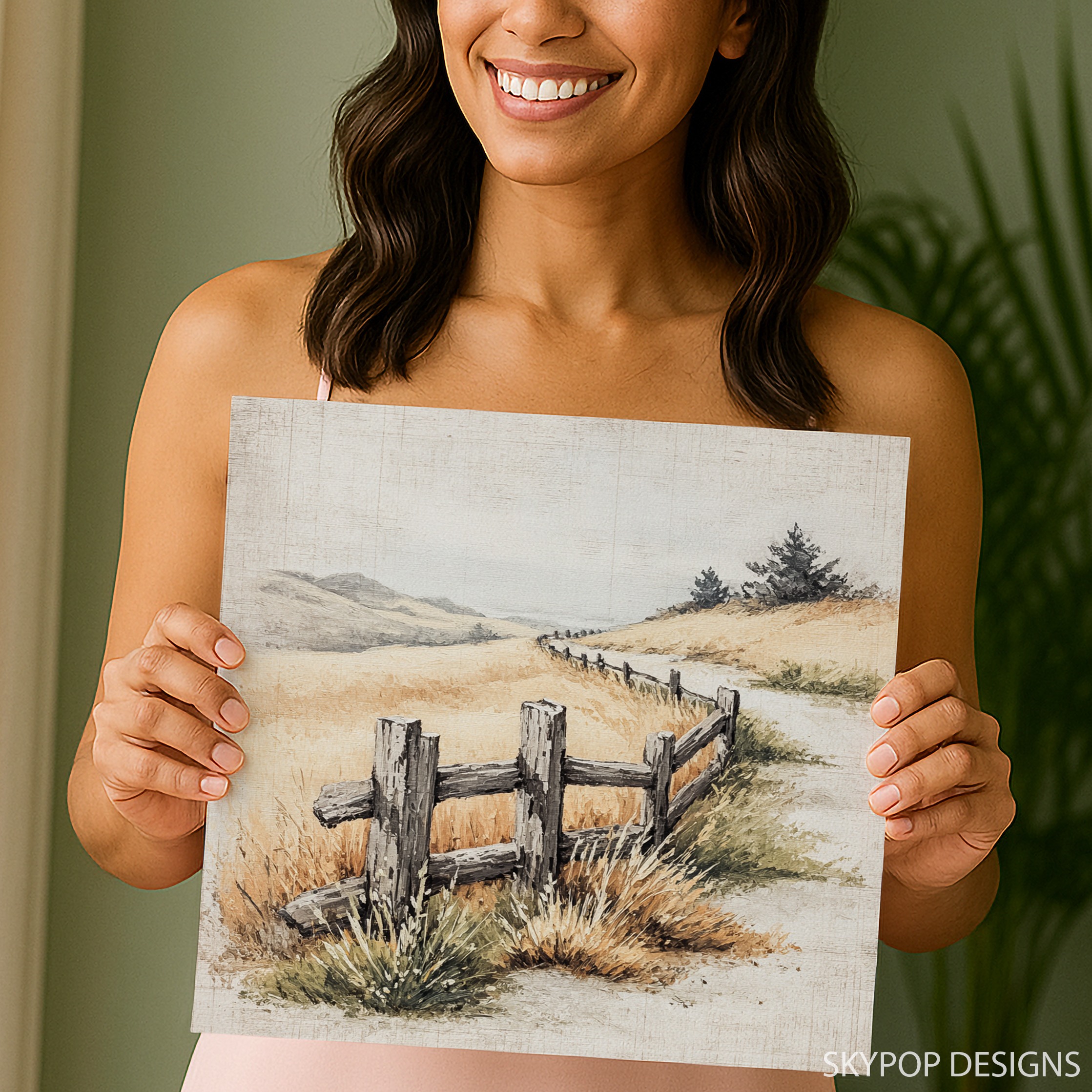 3.jpg Rustic Fence Landscape Art